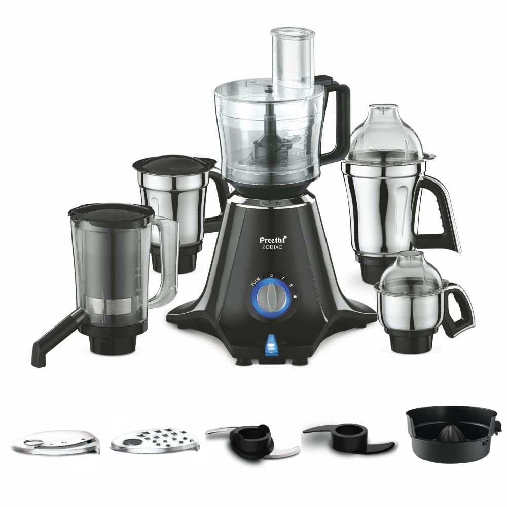 Preethi Zodiac MG-218 750 W Mixer Grinder with 5 Jars